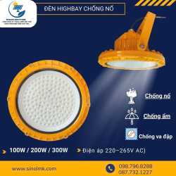 Đèn LED Chống Cháy Nổ Công Nghiệp SINOL MK - 100W