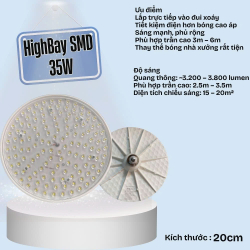 Đèn LED Công Nghiệp 35W MK (Model CR-FO-35W)